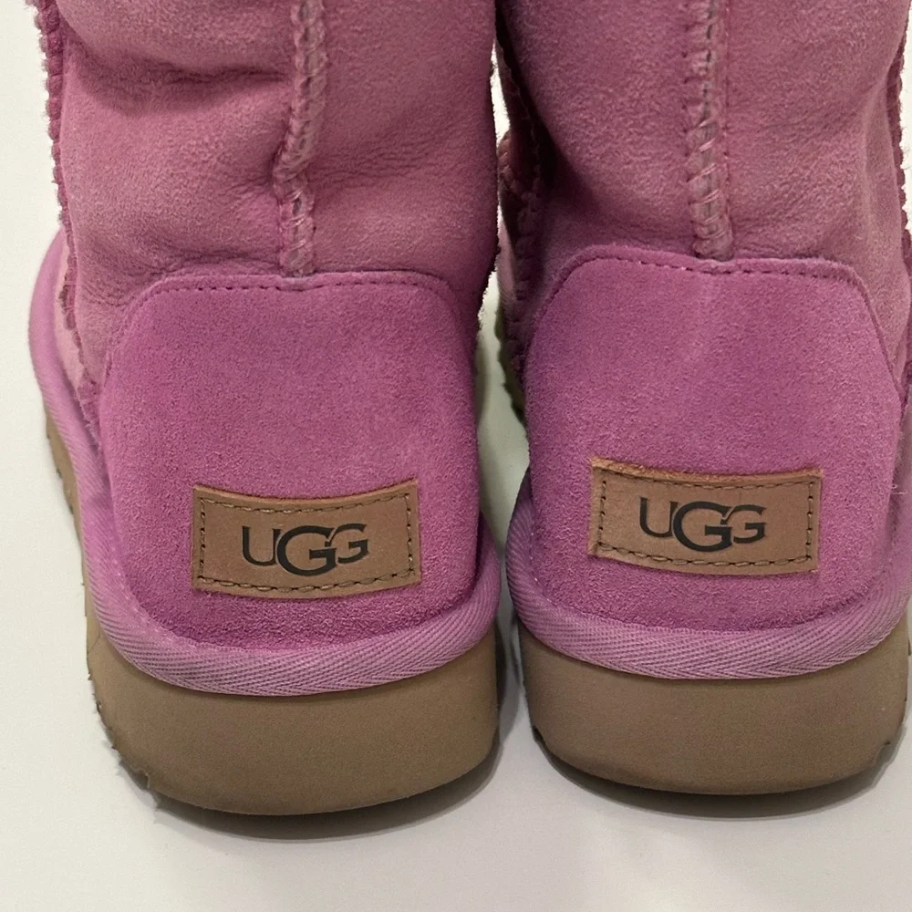 UGG Pink Shearling Winter Boots - Picture 3 of 6